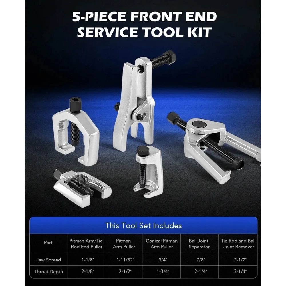 OMT Front End Service Tool Set Separate Pitman Arm Tie Rod End Puller Ball Joint
